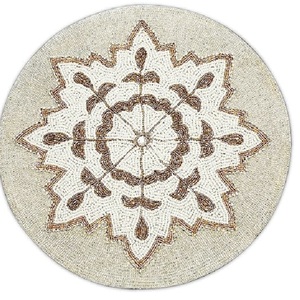 Mantel Individual de poliéster con forma de flor grande para interior y exterior, tapete decorativo para mesa de comedor para el hogar - Product Image 4