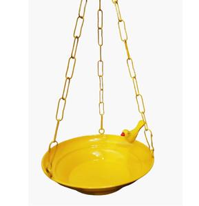 Nuevo comedero para pájaros de metal amarillo con 3 cadenas para jardín doméstico o balcón - Product Image 1