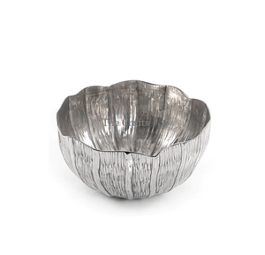 Bol de service alimentaire au design attrayant en aluminium couleur argent bol de dattes au chocolat pour la maison ustensiles de cuisine - Product Image 1
