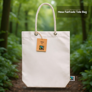 Borsa Tote Esagonale Sostenibile Promozionale Fairtrade - Product Image 3