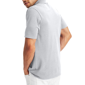 Polo de luxe pour homme avec broderie de logo personnalisé, manches courtes, en coton, avec options d'impression - Product Image 4