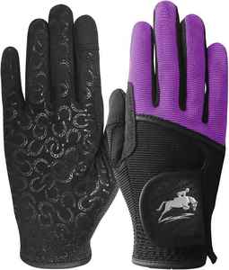 New Arrival Women's Anti-Slip Breathable Riding Gloves Custom Logo Durable PU and Cotton Sports Protective Gloves for Winter - Product Image 1