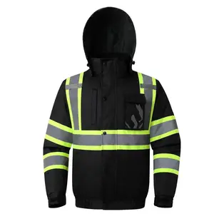 Invierno clima frío manga desmontable trabajo seguridad chaquetas Oem Pakistán fábrica directa al por mayor chaquetas de seguridad - Product Image 1