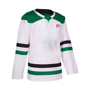Maillot de hockey sur glace confortable, respirant, écologique, à séchage rapide, taille personnalisée, en stock, 100% polyester - Product Image 2