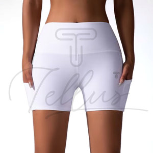Wholesale Plus Size <b>Women's</b> Autumn Elastic Waist Breathable <b>Compression</b> Workout <b>Shorts</b> - Product Image 1