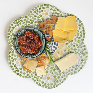 Mantel individual de concha de fregona con incrustaciones de nácar manteles individuales decorativos para servir para comedor - Product Image 6