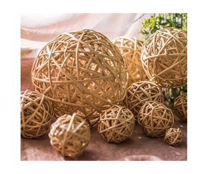 Diseños decorativos de bolas de ratán hechos a mano al por mayor: artesanías ecológicas de Vietnam para exportar en grandes cantidades en todo el mundo - Product Image 5