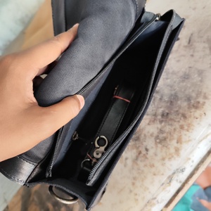 Nuevo Diseño de Bolso de Mano Acolchado Estilo Vaquera con Estampado Floral Otoñal, Bolso de Cuero Genuino Bohemio con Cierre de Cremallera y Decoración de Borlas para Mujer - Product Image 3