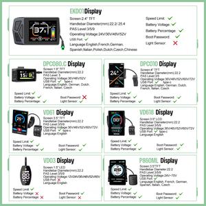 Kit <span class=keywords><strong>moteur</strong></span> central <span class=keywords><strong>Bafang</strong></span> 750W 36V 48V 52V Kit de conversion de <span class=keywords><strong>moteur</strong></span> central Affichage LCD <span class=keywords><strong>Batterie</strong></span> au lithium - Product Image 5