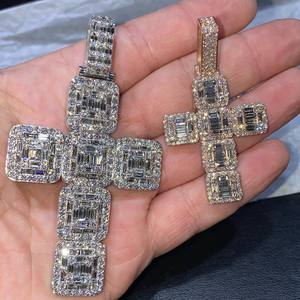 ราคาที่ดีที่สุดสำหรับคุณภาพสูงที่กำหนดเองจี้ชื่อฮิปฮอปเย็นผู้หญิง VVS เพชรโมอิสซาไนต์925เงินและชุบทอง - Product Image 5