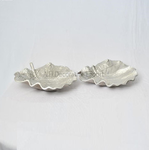 High Quality <b>Silver</b> Aluminum Serving <b>Bowl</b> Unique Design for Fruit Storage and Table Decoration Eco-Friendly & Polished - Product Image 3