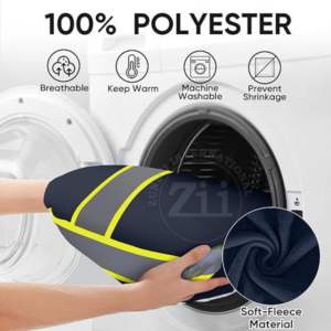 เสื้อแจ็กเก็ตกันลมสะท้อนแสงแถบสะท้อนแสงมองเห็นได้ชัดเจนมีซิปปิดเสื้อแขนยาวเสื้อแขนยาวออกแบบโลโก้ได้ตามต้องการ - Product Image 4