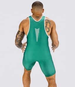 Sin mangas Logotipo frontal Gimnasio Singlets Ropa de lucha para artes marciales con SkinSuit - Product Image 2