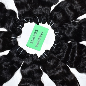 Onda suelta Remy Sin procesar Raw Indian Temple Hair Machine Doble trama Mayorista India 100% Extensiones de cabello humano natural - Product Image 5