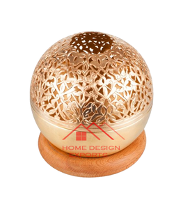 Vela de Metal hecha a mano con diseño martillado con acabado dorado Votiva para decoración de Hotel en casa Votiva de Metal a precio barato - Product Image 3