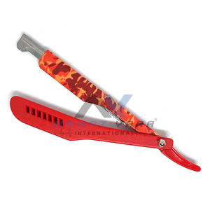 Navaja de Afeitar Personalizada OEM con Mango Plegable de Plástico Recubierto de Papel, Cuchilla de Corte Recto con Textura Única - Product Image 6