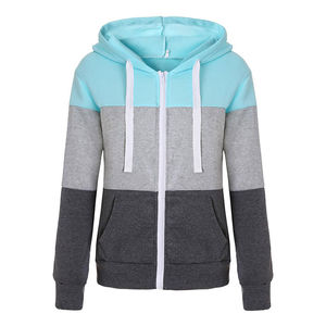 Women's Plus Size Lined Hooded Zipper Cotton <b>Fleece</b> Warm Heavyweight Winter Custom Design <b>Hoodies</b> - Product Image 1