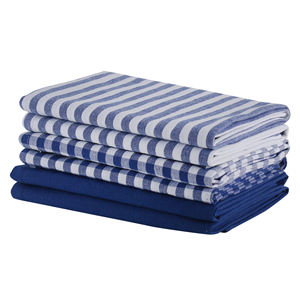 Juego de toallas de cocina tejidas de algodón reciclado de secado rápido Toalla de mano multiusos para baño Golf Living juego de toallas impresas teñidas con hilo - Product Image 2