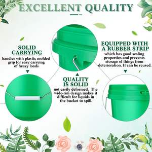 Seau rond en plastique robuste du fabricant <span class=keywords><strong>SDPAC</strong></span> Chine Seaux multi-usages non toxiques Seaux à tambours Seaux barils - Product Image 5