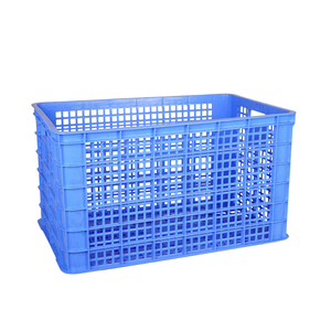 Caisse en plastique bleu haute capacité légère, durable et respirante pour tous les besoins de stockage Caisse en plastique 5052 avec roues - Product Image 2