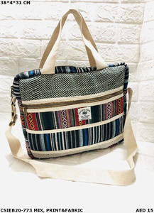 2023 mode Style ethnique écologique à la main femme coton Jute chanvre grand sac à main élégant soirée été sac de voyage - Product Image 3