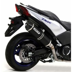 Sistema de Escape Completo Yamaha TMAX 530 2017-2019 Arrow Dark, Silenciador 73013MI+73514AKN - Product Image 1