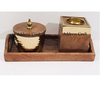 Ensemble de Bakhoor en bois de santal et résine, fait main, écologique, tendance 2026, pour la décoration de la maison, porte-encens Oud, brûleur Mubkhar, Ramadan Kareem