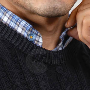 Suéter de punto de manga larga transpirable para hombre, suéter de punto de moda dulce grueso para invierno - Product Image 5