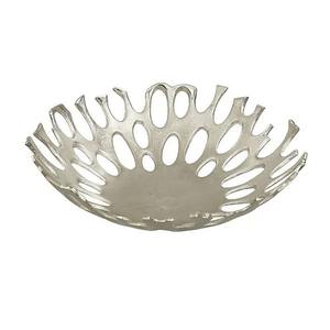 Merveilleux Royal Métal Antique Forme En Gros Bol De Fruits Secs Doublure Conception Conception Incroyable Bol De Couleur Argent pour La Table De Dîner - Product Image 4