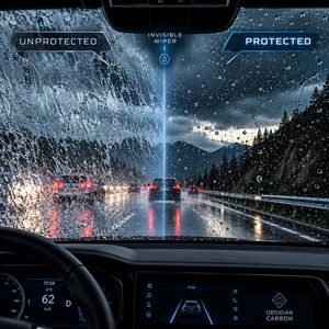 Revestimiento de Vidrio Cerámico con Grafeno de Carbono Obsidian, Protección de Parabrisas Reforzada con CNT, Revestimiento de Vidrio para Automóvil Extremadamente Hidrofóbico y Duradero - Product Image 2