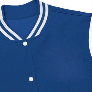 Chaqueta universitaria de corte regular de calidad superior para mujer 100% mangas de cuero PU con bordado personalizado impresión y embalaje - Product Image 5