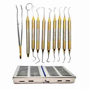 Kit de soins bucco-dentaires de qualité supérieure avec instruments réutilisables en acier inoxydable - Product Image 2