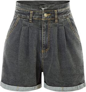 Jean Basic Denim Shorts Cotton Loose Fit Men Short Ladies Shorts Two Pocket Denim Short Length Women Short Casual Street Wear - Product Image 5