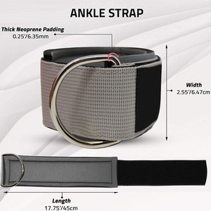 Custom Weight Lifting Strap Ankle Cuff Made In Pakistan New Gym Equipment Ankle Straps - Product Image 3