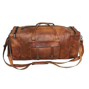 Bolso de lona de cuero plegable de poliéster Cierre de cremallera de Estilo Vintage Cómodo y portátil Bajo MOQ impermeable - Product Image 3