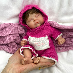 دمية أطفال صغيرة الحجم 30 سم مع شعر، دمية واقعية من السيليكون الكامل، لعبة ناعمة للأطفال حديثي الولادة - Product Image 3