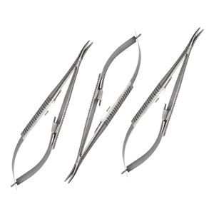 ที่ใส่เข็ม Castroviejo 3ชิ้น5.5นิ้วโค้งพร้อมล็อค - Product Image 1