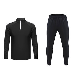 Chaqueta de entrenamiento de fútbol de manga larga para hombre 2025 con pantalones de chándal 100% chándal de fútbol de algodón para correr de invierno de alta calidad - Product Image 3