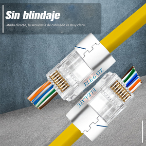 Confezione da 100 Connettori Ethernet RJ45 CAT7 Schermati in Alluminio con Confezione a Conchiglia - Product Image 3