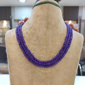 สร้อยคอแฟชั่นสำหรับผู้หญิงและเด็กผู้หญิงลูกปัดสามแถวสวยแฟนซีสำหรับใส่ไปงานปาร์ตี้ - Product Image 1