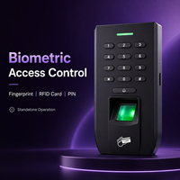 Tek Kapılı Parmak İzi Erişim Kontrol Sistemi, 125kHz RFID Kartlı PIN Tuş Takımı, USB Özelleştirilmiş Logo, ABS Malzeme, LCD Ekran