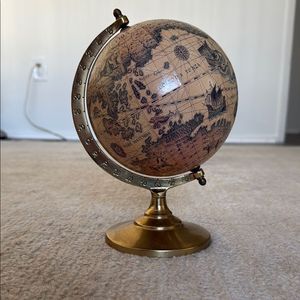 Mundo de Metal antiguo Vintage Art Deco hecho a mano respetuoso con el medio ambiente globo elegante escritorio tierra mapa decoración para el hogar Oficina negocios - Product Image 1