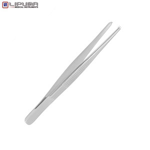 Fórceps de disección de patrón delgado de alta calidad 1x2 dientes Instrumentos médicos quirúrgicos de acero inoxidable - Product Image 5