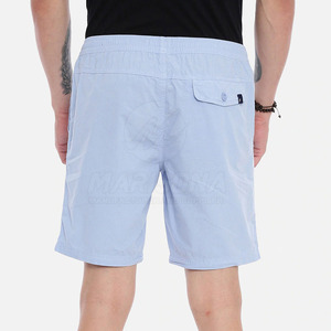 Shorts en toile décontractés pour hommes de haute qualité, best-sellers - Motif uni, tissu respirant, service OEM, fermeture à cordon - Product Image 2