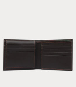 Cartera ligera de piel auténtica para hombre, tarjetero Premium de diseñador de alta calidad RFID con logotipo personalizado de pliegue corto, venta al por mayor OEM - Product Image 2