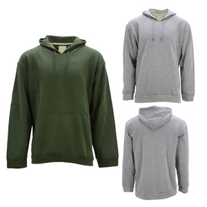 Sudaderas con Capucha Casuales de Manga Larga para Hombre, Tallas Grandes, Tejido de Felpa de Algodón Sólido, Impermeables y Resistentes al Viento, Ropa de Invierno - Product Image 1