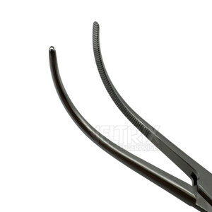 Pinces courbées de dissection et de ligature réutilisables, durables et de fabrication professionnelle, 8 3/4 - Product Image 3