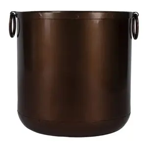 Good Quality Manufacturers & Wholesalers From India At affordable price Copper Color Cachepot Metal Planter For Home Hallway use