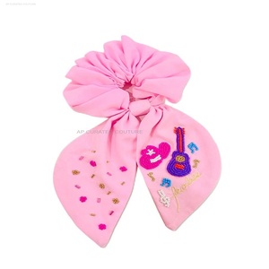 Diseños personalizados con cuentas Scrunchies accesorios para el cabello mano con cuentas lazo para el cabello bordado a mano con cuentas Scrunchies - Product Image 1