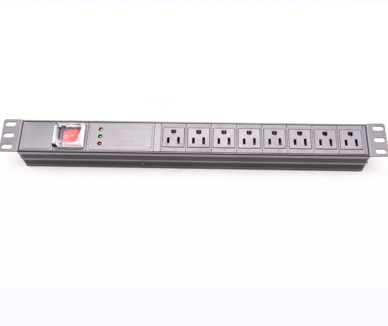 Unit distribusi daya (PDU)19 "8 cara outlet tipe US PDU dengan Tiga Perlindungan lonjakan lampu PDU AS